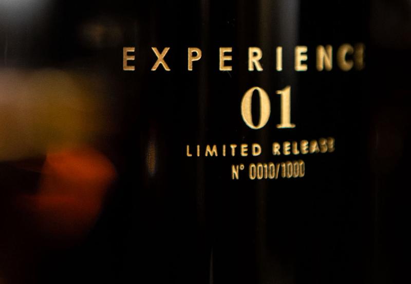 Close up of Cognac Tesseron Experience 01 engraving